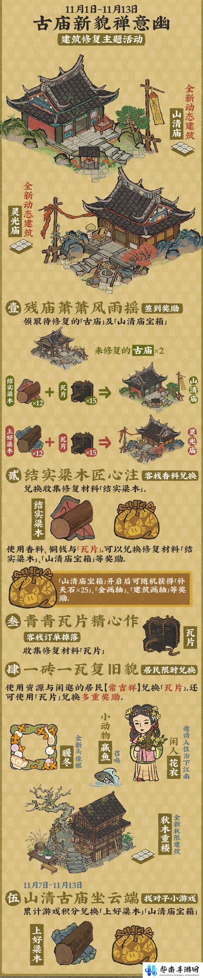 《江南百景图》秋风入古寺活动介绍