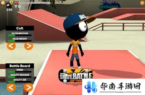 《火柴人滑板对决》评测：花式滑板炫技**拼2